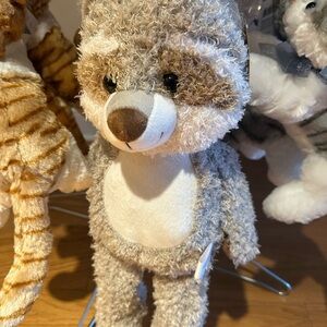 Plush Soft Curly Fur Raccoon